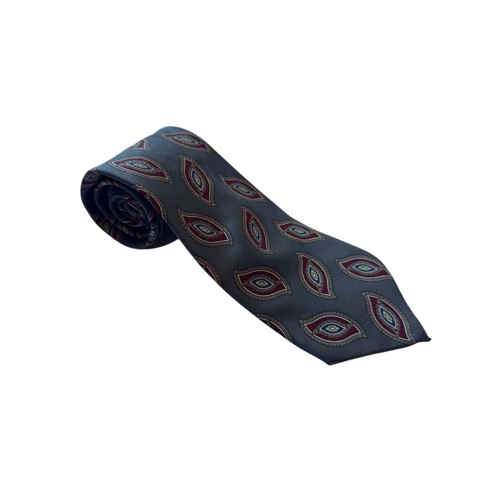 Vintage Christian Dior Monsieur Silk Paisley Tie –Made in Italy Luxury Old Money